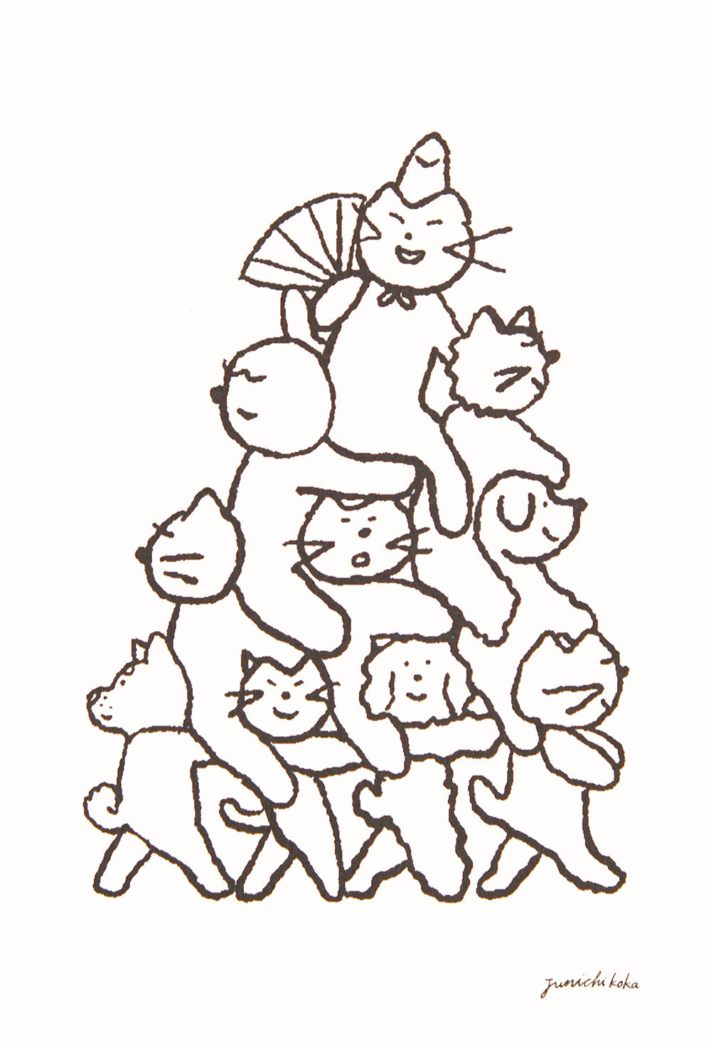 江夏潤一 明信片b